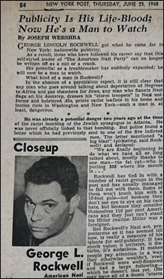 Newspaper clipping about Rockwell